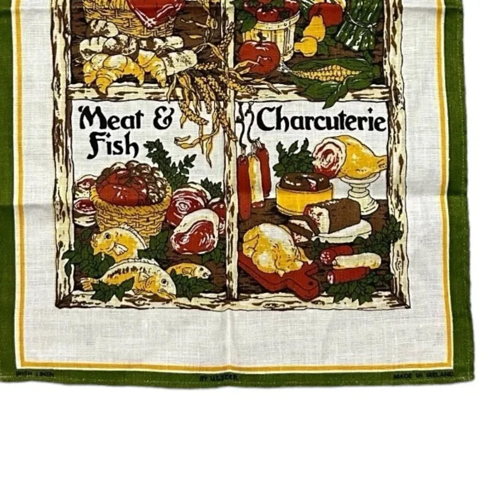 Vintage Harrods Knightsbridge Irish Linen Cloth Tapestry Made in Ireland 18x29